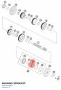 Diagram preview: BUSHING SPROCKET (90133029003)