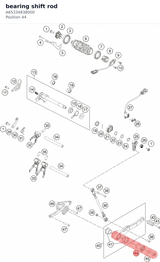 Diagram preview: bearing shift rod (A65334838000)
