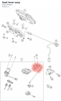 Diagram preview: Seat lever assy (63507050000)