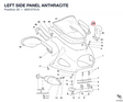 LEFT SIDE PANEL ANTHRACITE 46010721A diagram position