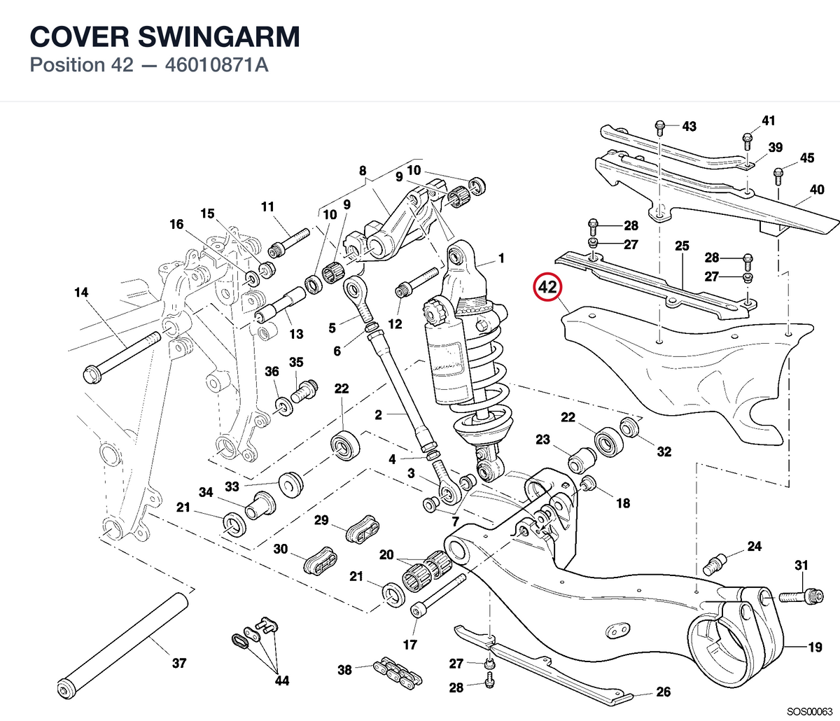 COVER SWINGARM