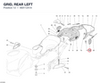 GRID, REAR LEFT