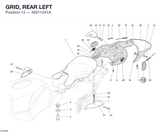 GRID, REAR LEFT