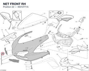 NET FRONT RH 46012771A diagram position