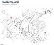 PROTECTOR, HEAT 46012901A diagram position