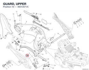 GUARD, UPPER 46013571A diagram position