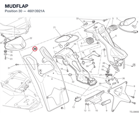 MUDFLAP 46013921A diagram position