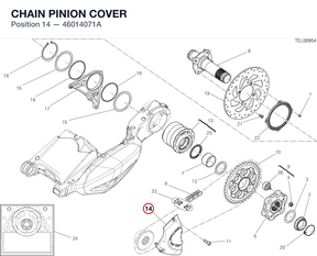 CHAIN PINION COVER 46014071A diagram position