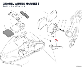 GUARD, WIRING HARNESS 46014331A diagram position