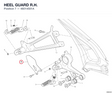 HEEL GUARD R.H. 46014501A diagram position