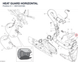 HEAT GUARD HORIZONTAL 46015331BA diagram position