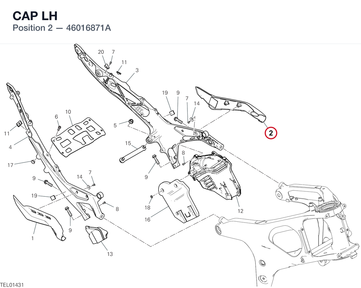 CAP LH 46016871A diagram position
