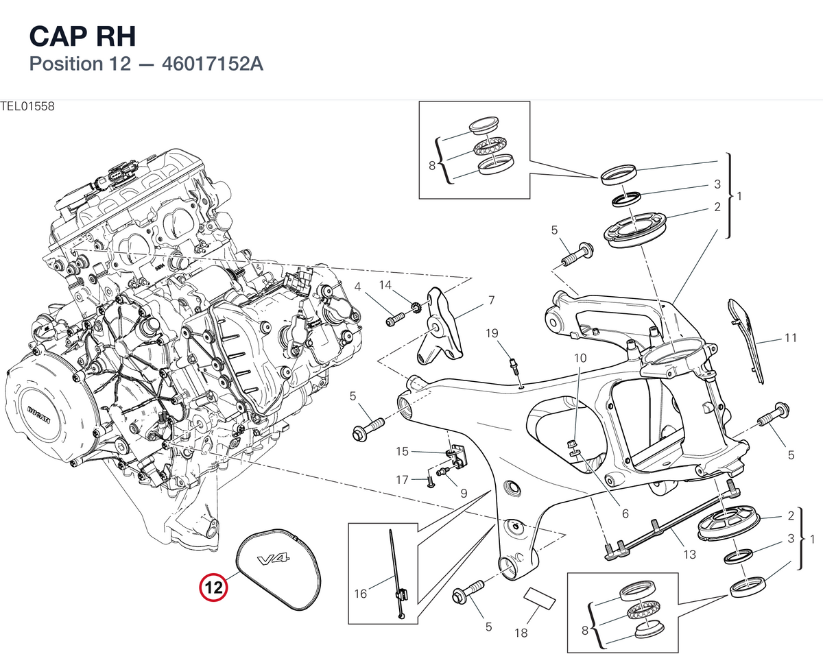 CAP RH 46017152A diagram position
