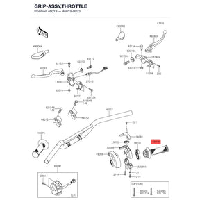 Kawasaki OEM – GRIP-ASSY,THROTTLE product image