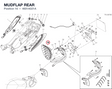 MUDFLAP REAR 4601A021A diagram position