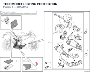 THERMOREFLECTING PROTECTION 4601A081A diagram position