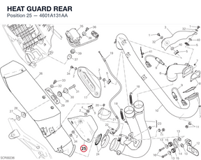 HEAT GUARD REAR 4601A131AA diagram position