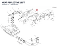 HEAT REFLECTIVE LEFT 4601A181A diagram position