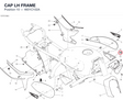 CAP LH FRAME 4601C102A diagram position