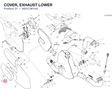 COVER, EXHAUST LOWER 4601C361AA diagram position