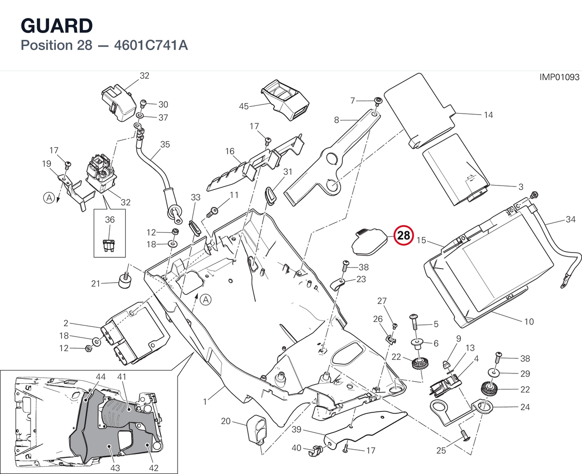 GUARD 4601C741A diagram position