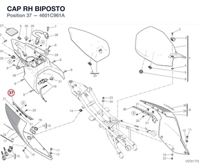 CAP RH BIPOSTO 4601C961A diagram position