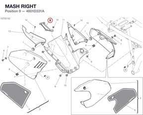 MASH RIGHT 4601D331A diagram position