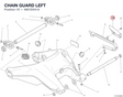CHAIN GUARD LEFT 4601D541A diagram position