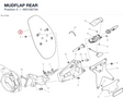 MUDFLAP REAR 4601D672A diagram position