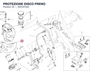PROTEZIONE DISCO FRENO 4601D703A diagram position