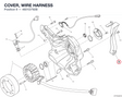 COVER, WIRE HARNESS 4601D792B diagram position