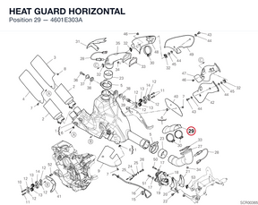 HEAT GUARD HORIZONTAL 4601E303A diagram position