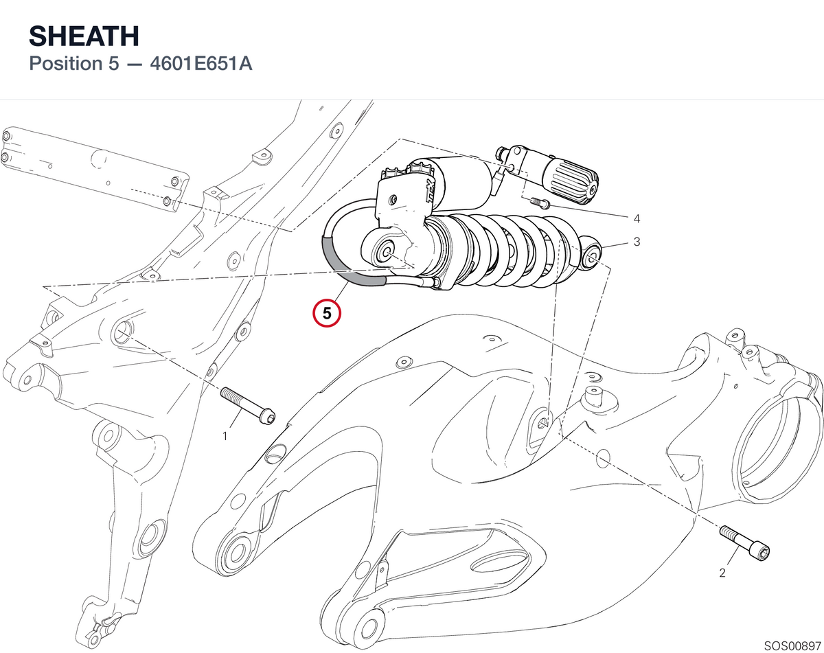 SHEATH 4601E651A diagram position
