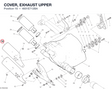 COVER, EXHAUST UPPER 4601E712BA diagram position