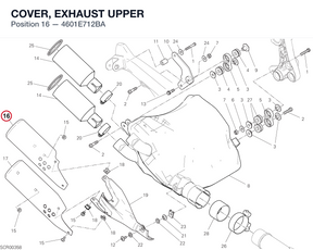COVER, EXHAUST UPPER 4601E712BA diagram position