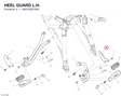 HEEL GUARD L.H. 4601E951BA diagram position