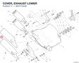 COVER, EXHAUST LOWER