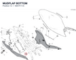 MUDFLAP BOTTOM 4601F111A diagram position