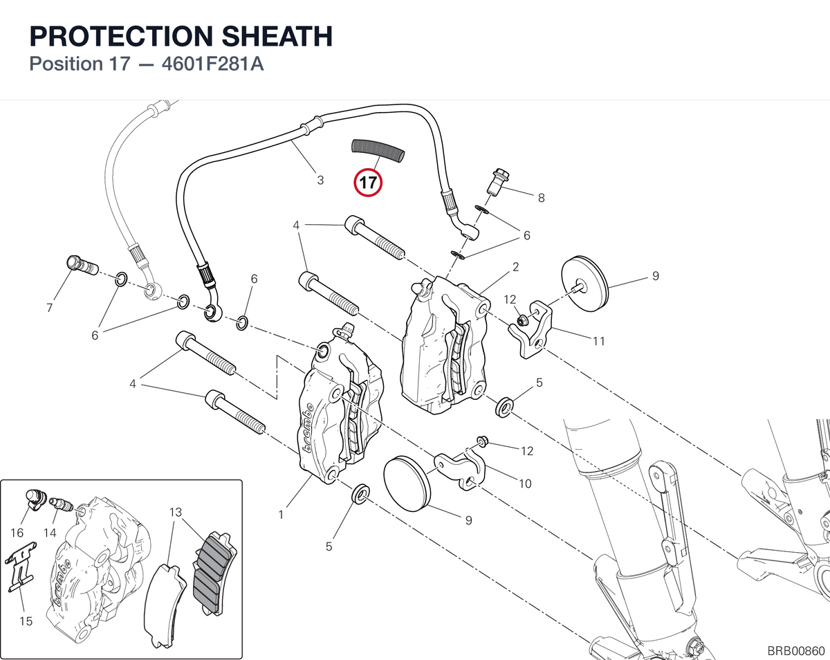 PROTECTION SHEATH 4601F281A diagram position