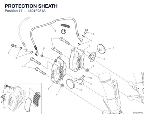 PROTECTION SHEATH 4601F281A diagram position