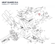 HEAT GUARD R.H. 4601F301B diagram position