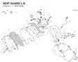 HEAT GUARD L.H. 4601F402A diagram position