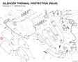 SILENCER THERMAL PROTECTION (REAR) 4601G151AA diagram position