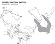 COVER, IGNITION SWITCH 4601G224A diagram position