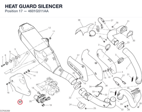 HEAT GUARD SILENCER 4601G511AA diagram position