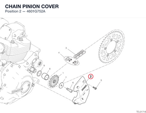CHAIN PINION COVER 4601G752A diagram position