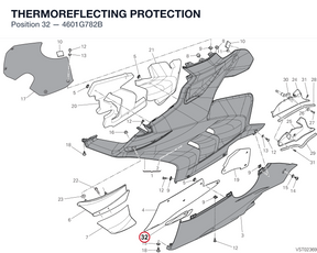 THERMOREFLECTING PROTECTION 4601G782B diagram position