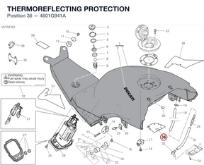 THERMOREFLECTING PROTECTION 4601G941A diagram position