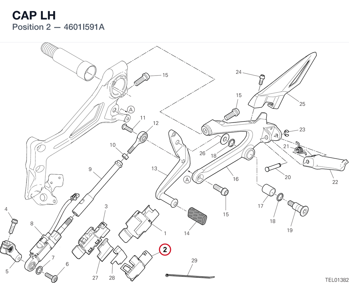 CAP LH 4601I591A diagram position