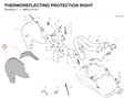 THERMOREFLECTING PROTECTION RIGHT 4601L211A diagram position